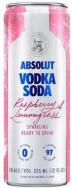 Absolut - Raspberry & Lemongrass Vodka Soda (4 pack cans)